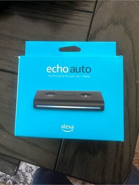 NEW never used Echo Auto Alexa Car Adapter - Black and Blue